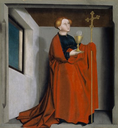 Eclesia del retablo Heilspiegel, c.1435 de Konrad Witz