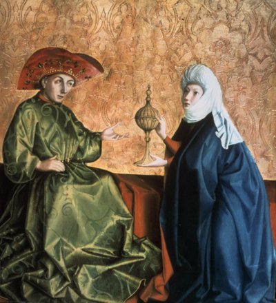 El Rey Salomón y la Reina de Saba, 1435 de Konrad Witz