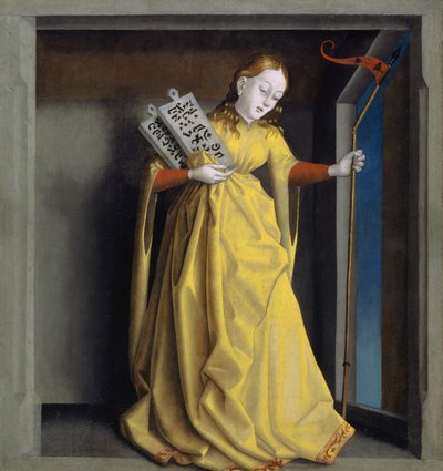 Sinagoga del retablo Heilspiegel, c.1435 de Konrad Witz