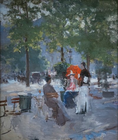 En París Café de Konstantin Alekseevich Korovin