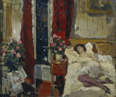 En la habitación de Konstantin Alekseevich Korovin