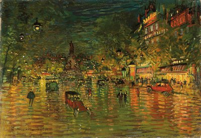 Place de la Republique, París de Konstantin Alekseevich Korovin