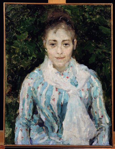 Retrato de la artista Maria Yakuntchikova Weber (1870-1902) (Retrato de la artista M.Yakunchikova Weber). Obra de Konstantin Alexeyevich Korovin (1861-1939), pintó su de Konstantin Alekseevich Korovin