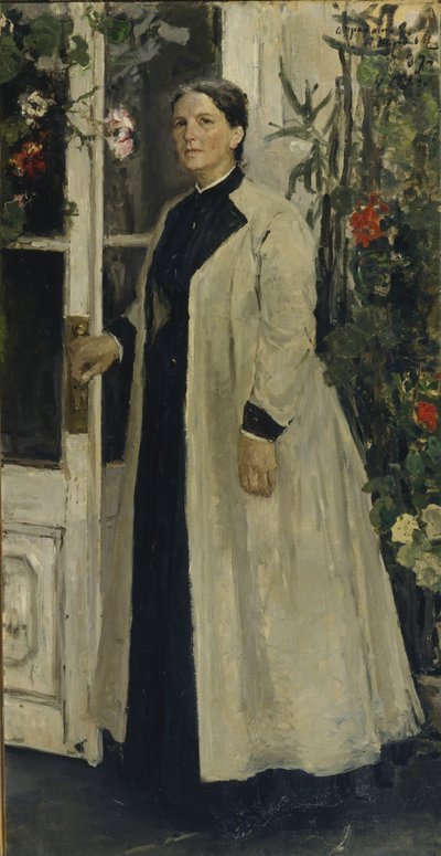 Retrato de Olga Pavlovna Orlova 1838-1926 de Konstantin Alekseevich Korovin