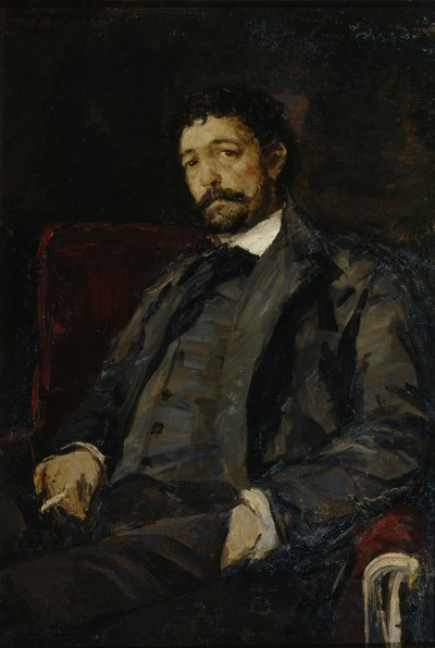 Retrato del cantante de ópera Angelo Masini 1844-1926 de Konstantin Alekseevich Korovin