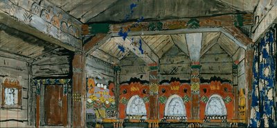 Diseño de escenario para la ópera Príncipe Igor de A. Borodin, 1914 de Konstantin Alekseevich Korovin