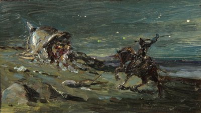 Diseño de escenario para la ópera Ruslan y Lyudmila de M. Glinka de Konstantin Alekseevich Korovin