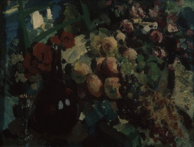 Naturaleza muerta. Vid y frutas, 1917 de Konstantin Alekseevich Korovin