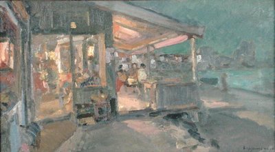 Casa de té en Crimea de Konstantin Alekseevich Korovin