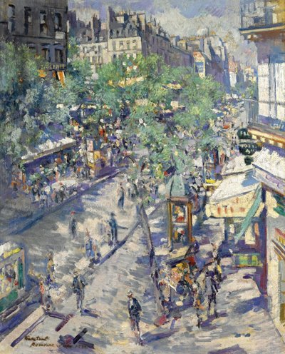 El Boulevard de Sébastopol en París, 1923 de Konstantin Alekseevich Korovin