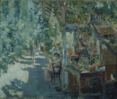 La Crimea. Tienda de frutas, 1913 de Konstantin Alekseevich Korovin