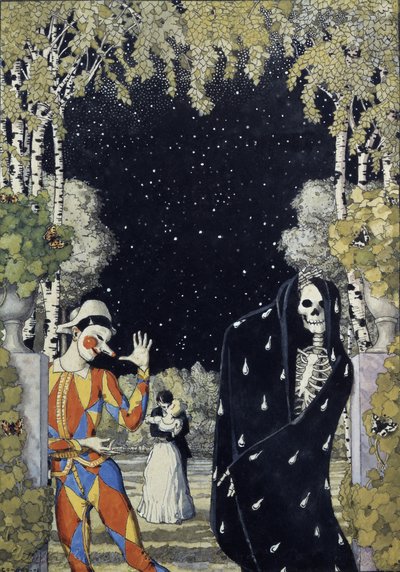 Arlequín y la muerte, 1907 de Konstantin Andreevic Somov