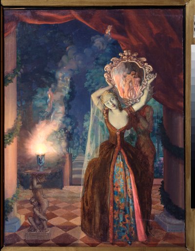 La Magie (La magia) - Pintura de Konstantin (Constantin) Andreyevich Somov (1869-1939) de Konstantin Andreevic Somov