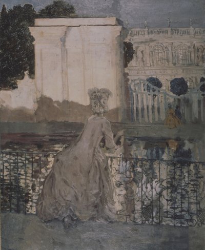 Dama en el estanque de Konstantin Andreevic Somov