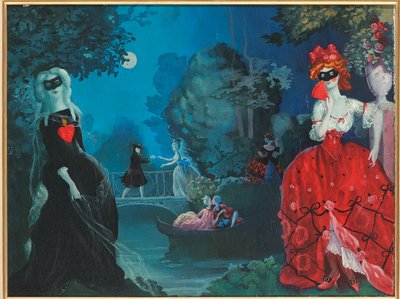 Mascarada a la Luz de la Luna de Konstantin Andreevic Somov