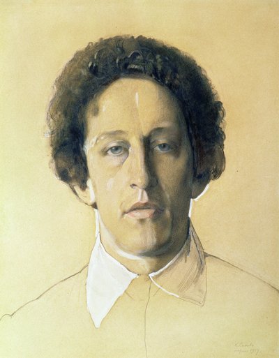 Retrato de Aleksandr Aleksandrovich Blok (1880-1921) de Konstantin Andreevic Somov