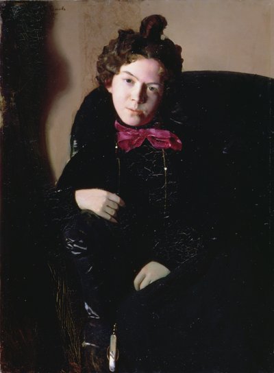 Retrato de Anna Petrovna Ostroumova-Lebedeva (1871-1955) 1901 de Konstantin Andreevic Somov
