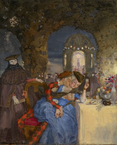 Encuentro, c. 1918 de Konstantin Andreevic Somov
