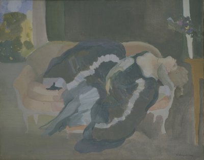 Joven mujer durmiendo de Konstantin Andreevic Somov