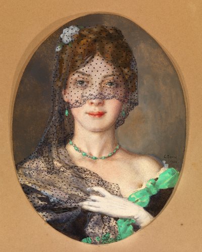 La dama con el velo Manon Lescaut de Konstantin Andreevic Somov
