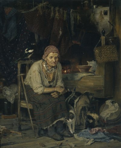 Una bruja, 1879 de Konstantin Apollonovich Savitsky