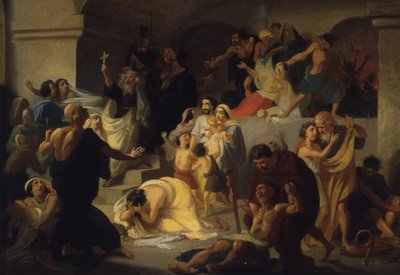 Mártires cristianos en el Coliseo, principios de 1860 de Konstantin Dmitrievich Flavitski