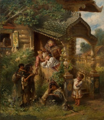 Adivinación, 1884 de Konstantin Egorovich Makovsky