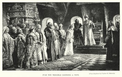 Iván el Terrible eligiendo esposa de Konstantin Egorovich Makovsky
