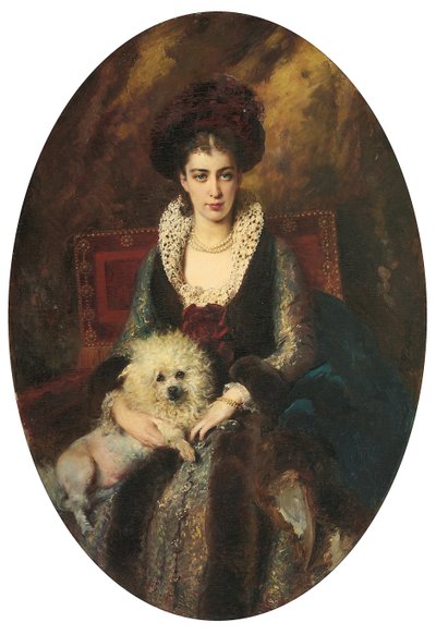 Retrato de la esposa del artista, Maria Alekseevna Makovskaya de Konstantin Egorovich Makovsky