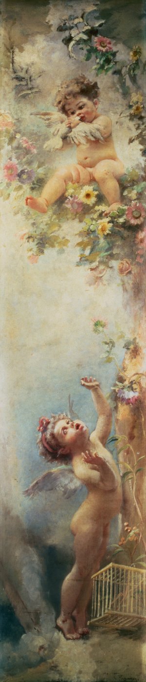 Putti Jugando de Konstantin Egorovich Makovsky