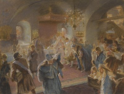 Estudio de rociado de lúpulo de Konstantin Egorovich Makovsky