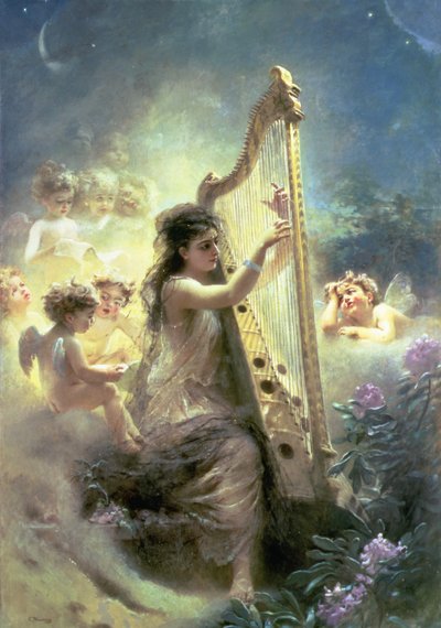 El alimento del amor (óleo sobre lienzo) de Konstantin Egorovich Makovsky