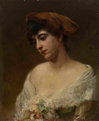 Joven con boina roja de Konstantin Egorovich Makovsky