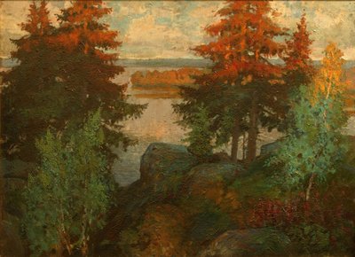 Paisaje otoñal, 1920 de Konstantin Ivanovich Gorbatov