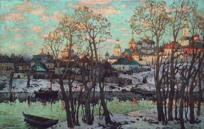 Paisaje urbano, 1915 de Konstantin Ivanovich Gorbatov