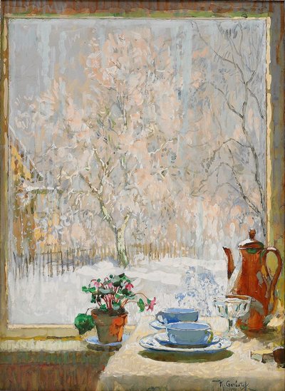 A través de la Ventana en Invierno, 1945 de Konstantin Ivanovich Gorbatov