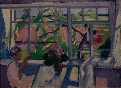 En la terraza, 1929 de Konstantin Nikolayevich Istomin