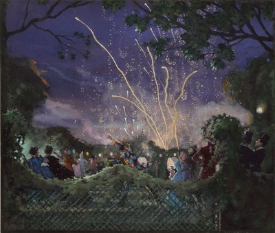 Fuegos artificiales, 1929 de Konstantin Somov