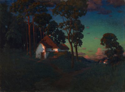 Pueblo al Atardecer, 1923 de Konstantin Wroblewski