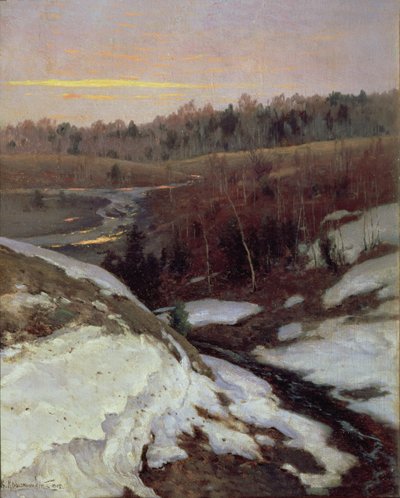 Primavera temprana de Konstantin Yakovlevich Kryzhitsky