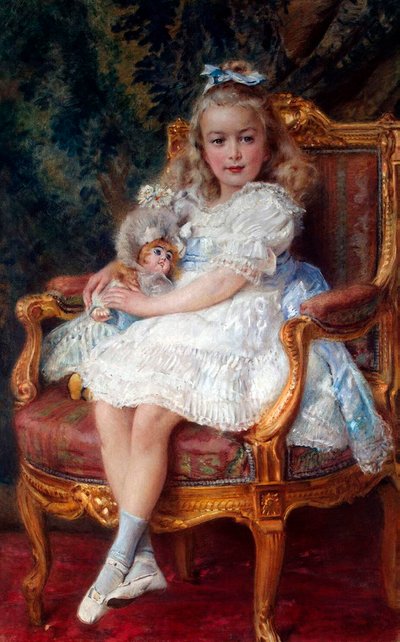Retrato de la Gran Duquesa Maria Nikolaevna de Rusia de Konstantin Yegorovich Makovsky