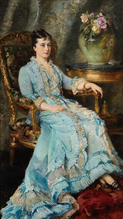 Retrato de la princesa Ekaterina Mikhailovna Dolgorukova 1847-1922, 1880 de Konstantin Yegorovich Makovsky