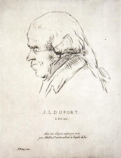 Jean-Louis Duport a los 80 años (1749-1819) de Korblin (after)