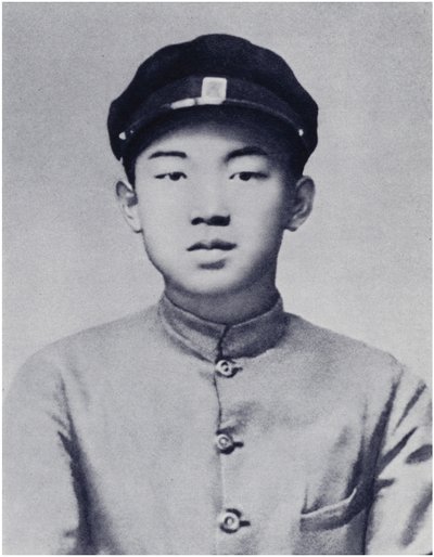 Kim Il-sung en sus años escolares (litografía) de Korean Photographer