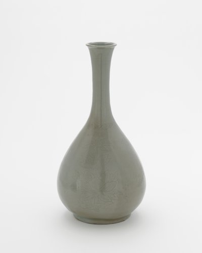 Botella con decoración incisa, siglo XII de Korean School