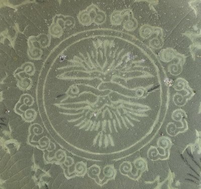 Cuenco con grullas y nubes, c.1150-1200 de Korean School