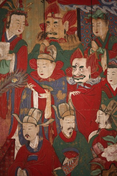 Byeonseong, el Sexto Rey del Infierno (detalle), 1798 de Korean School