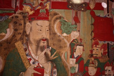 Ogwan, el Cuarto Rey del Infierno (detalle), 1798 de Korean School