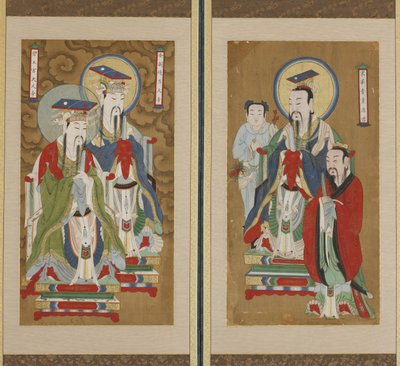 Escena procesional, dinastía Choson de Korean School