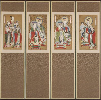 Escena procesional, dinastía Choson de Korean School